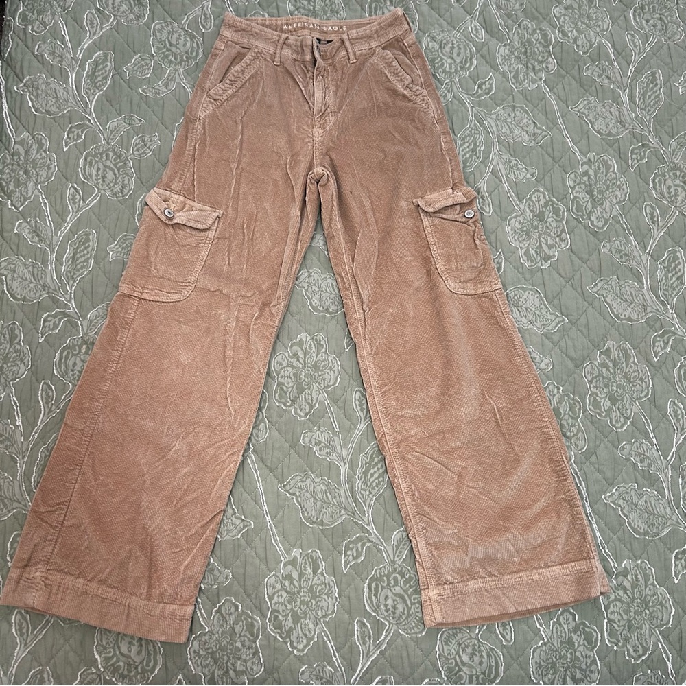 Y2K Soft Girl Utility Style Street Wear Muave Cargo Pants| American Eagle